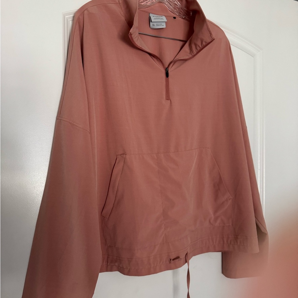 Women's Pink Quarter-Zip Jacket